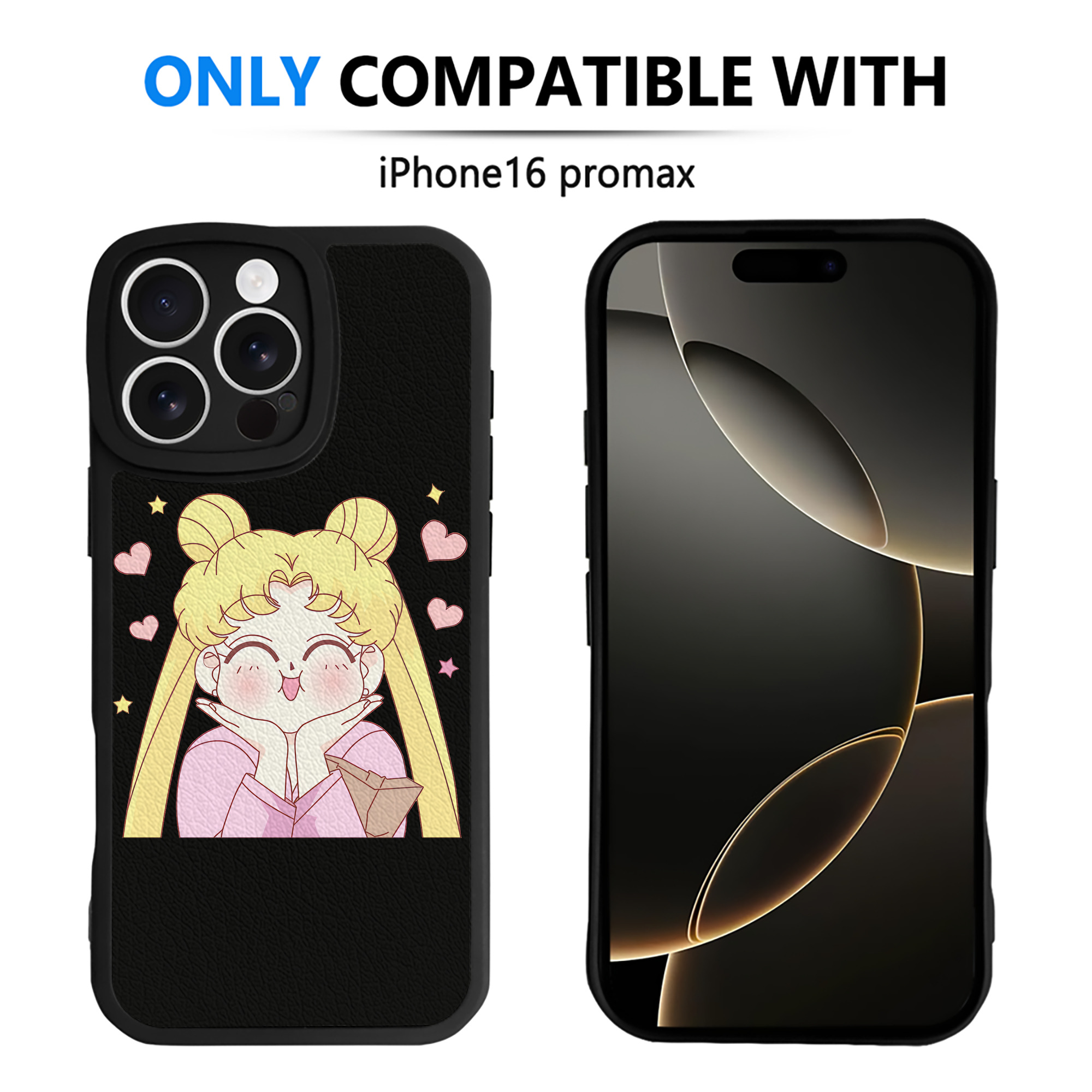 （画像用） 美少女戦士セーラームーン 愛野 美奈子 あいの みなこ Sailor Moon Aino Minako 【iPhone 16シリーズ対応】シリコンスマホケース（レザー調） 材質：シリコン